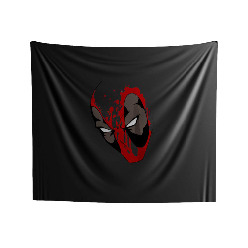 Hand Paint Deadpool Face Indoor Wall Tapestries