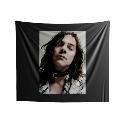 Harry Styles Long Hair Indoor Wall Tapestries