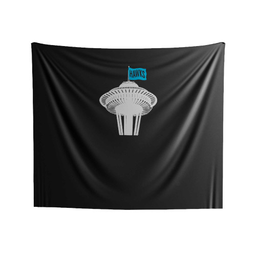 Hawks Seattle Football Space Needle Seahawks Football Indoor Wall Tapestries