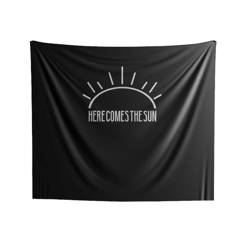 Here Comes The Sun Music Beatles Indie Hippie 60S 70S Free Spirit Indoor Wall Tapestries