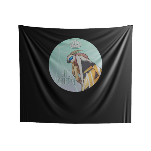 His Queen Mothra Indoor Wall Tapestries