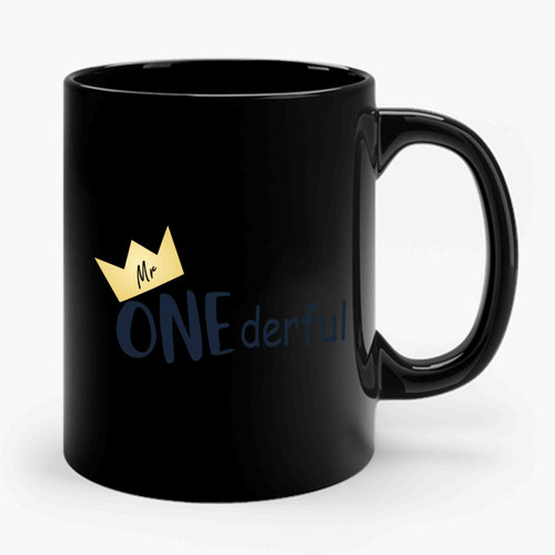 Mr. Onederful Birthday Ceramic Mug