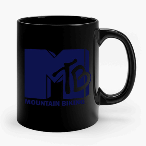 Mtb Mountain Biking Bikers Mountain Bike Downhill Funny Cycling Ceramic Mug