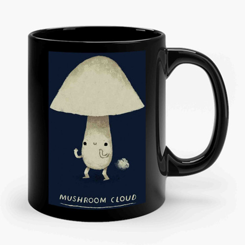 Mushroom Cloud Cute Funny Mushroom Ceramic Mug