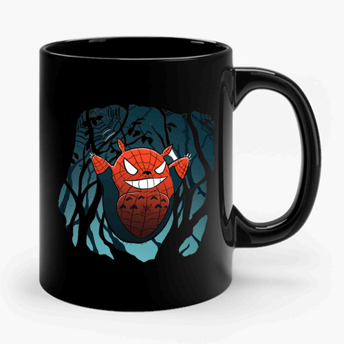 My Friendly Neighbor Totoro Spiderman Ceramic Mug