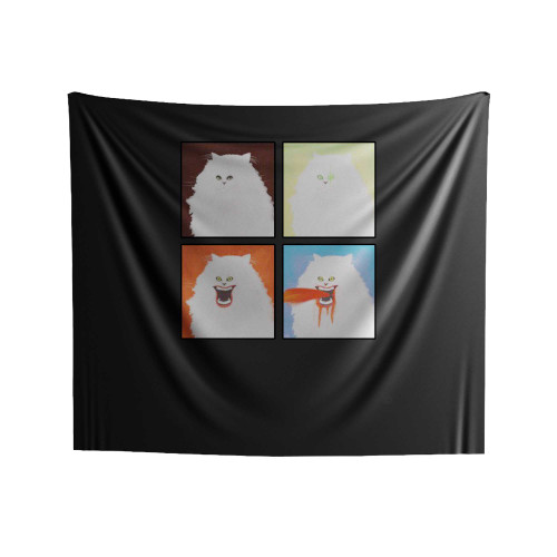 House Cat Demon Cat Horror Movie Indoor Wall Tapestries