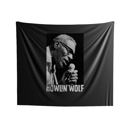 Howlin' Wolf Chicago Blues Music Indoor Wall Tapestries Howlin' Wolf Chicago Blues Music Indoor Wall Tapestries