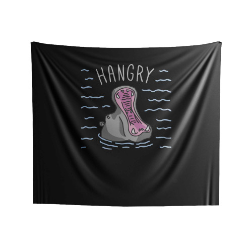 Hungry Hippo Lookhuman Indoor Wall Tapestries