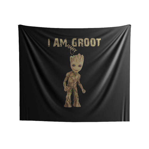 I Am Baby Groot Indoor Wall Tapestries