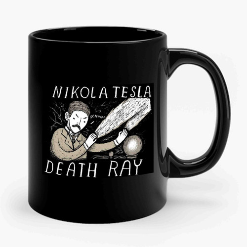 Nikola Tesla Death Ray Ceramic Mug