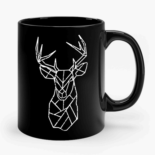 Deer Geometric Ceramic Mug