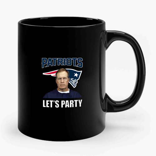 Patriots Let's Party Bill Belichick Ceramic Mug