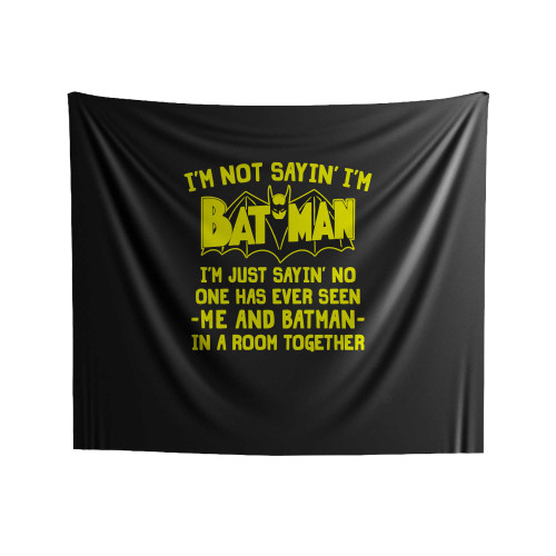 Im Not Lazy Im Batman Quote Indoor Wall Tapestries