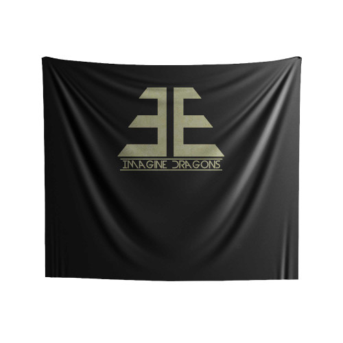 Imagine Dragons Gold Grey Tile Titanium Indoor Wall Tapestries