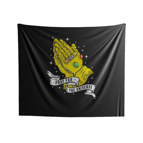 Infinity Wars Praying For Universe Indoor Wall Tapestries