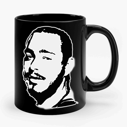 Post Malone Stoney Post Funny Hip Hop Rap Face 2 Ceramic Mug