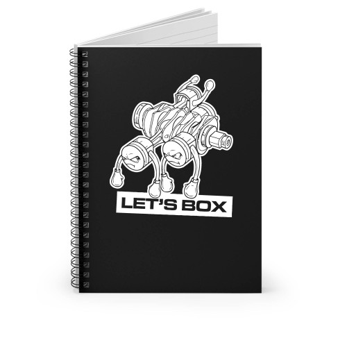 A Tribute To The Legendary Boxer Motor Engine Racing Let's Box Spiral Notebook