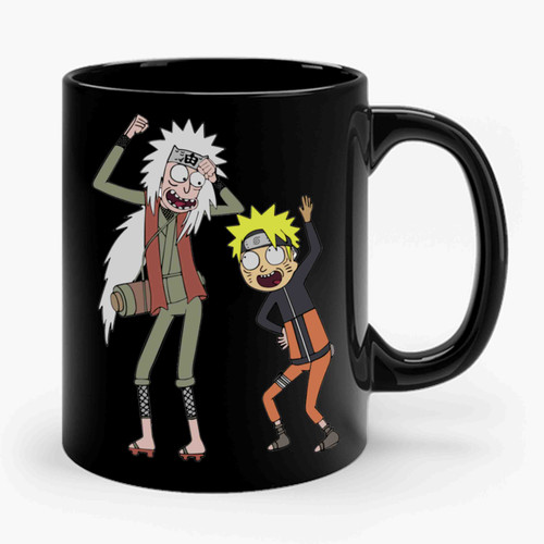 Rick And Morty Naruto Ceramic Mug