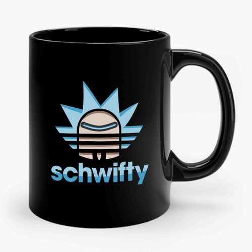 Rick And Morty Schwifty Adidas Parody Ceramic Mug
