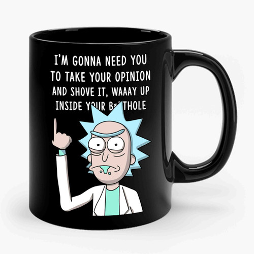 Rick Shove It Up Ceramic Mug