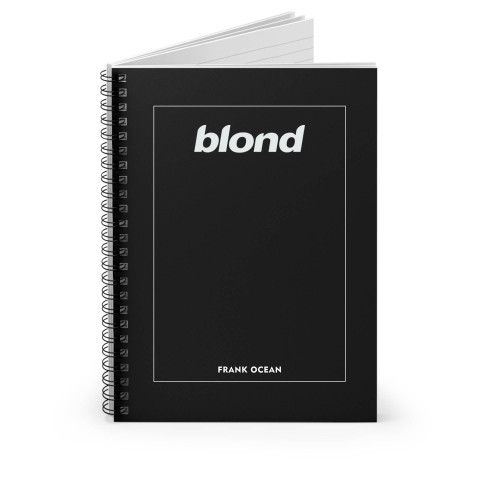 Blond Boys Don't Cry Ocean Frank Blonde Spiral Notebook