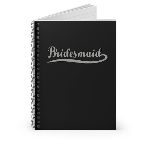 Bride Bridesmaid Wedding Marriage Just Married Wife Fiance Pom Pom Jersey Spiral Notebook