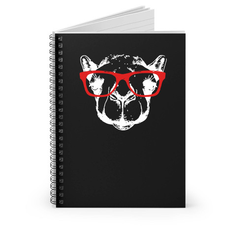 Camel With Glasses Art Spiral Notebook