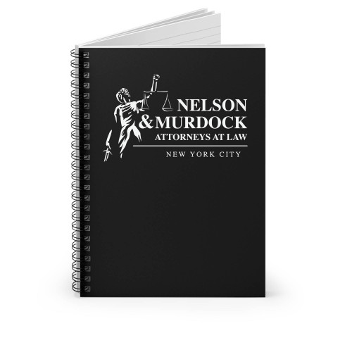 Daredevil Nelson & Murdock Attorneys At Law Spiral Notebook