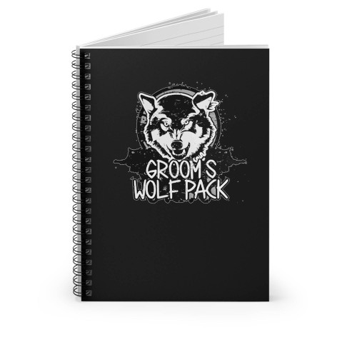 Distressed Groom's Wolf Pack Spiral Notebook