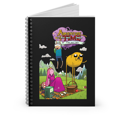 Finn And Jake Adventure Time Spiral Notebook