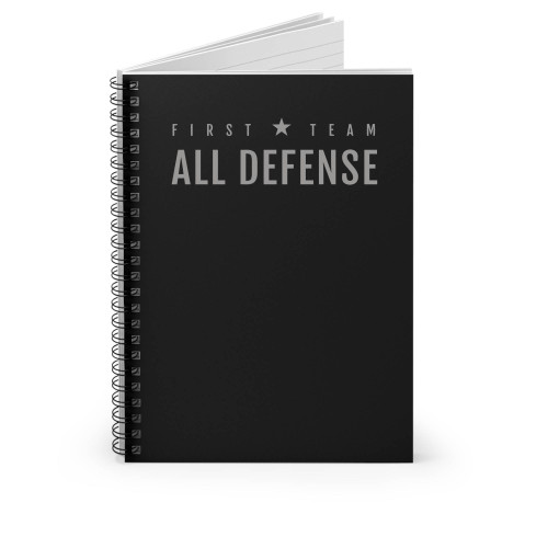 First Team All Defense Spiral Notebook