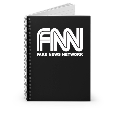 Fnn Fake News Network Anti Liberal Spiral Notebook