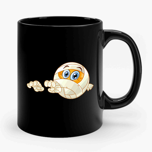 Scary Mummy Emoji Funny Cute Ceramic Mug