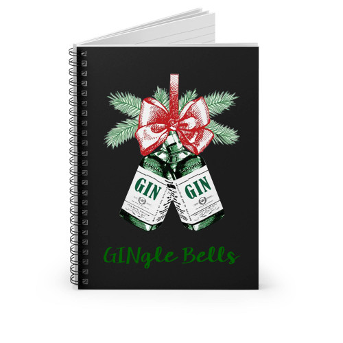 Gingle Bells Christmas Spiral Notebook