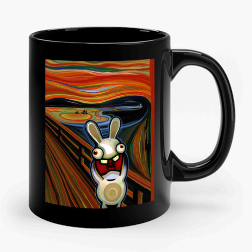 Screaming Rabbit Ceramic Mug