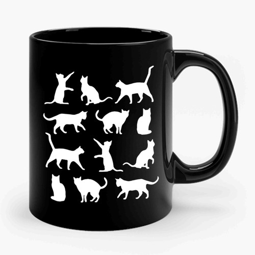 Seamless Pattern Cats Ceramic Mug