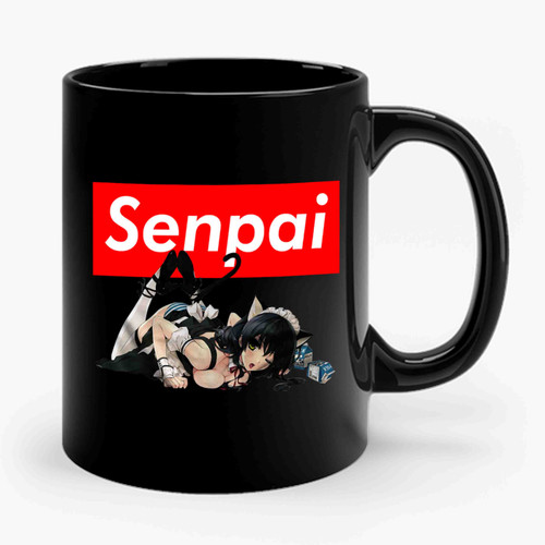 Sexy Anime Girl Supreme Senpai Manga Ceramic Mug