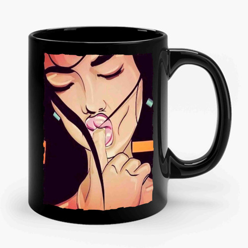 Sexy Girl Chica Chicana Lips Hot Mexicana Ceramic Mug
