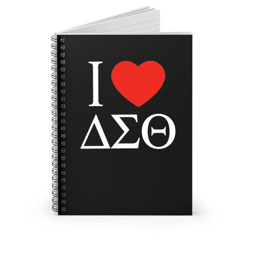 I Love Delta Sigma Theta Spiral Notebook
