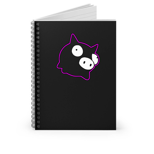 Invader Zim Rubber Piggy Character Spiral Notebook