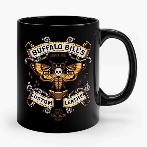 Silence Of The Lambs Buffalo Bills Custom Leather Ceramic Mug