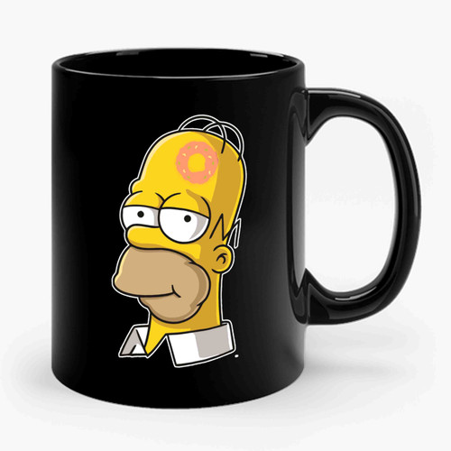 Simpsons Donut Brain Ceramic Mug