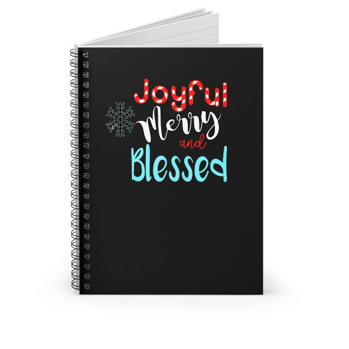 Joyful Merry Blessed Spiral Notebook