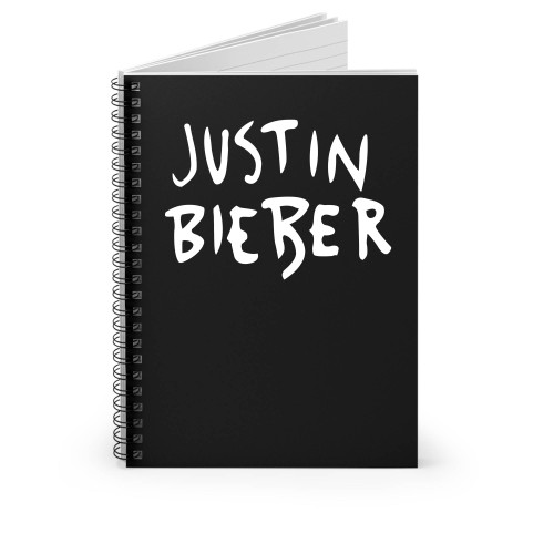 Justin Bieber Spiral Notebook