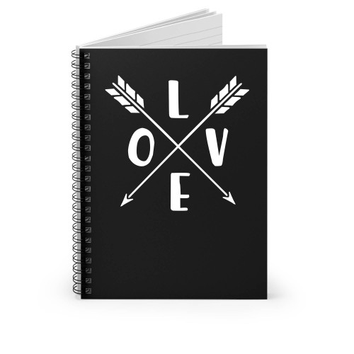 Love Arrow Spiral Notebook