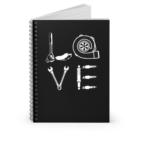 Love Parts Mechanic Diesel Spiral Notebook