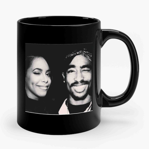 Smiling Tupac And Aaliyah Ceramic Mug