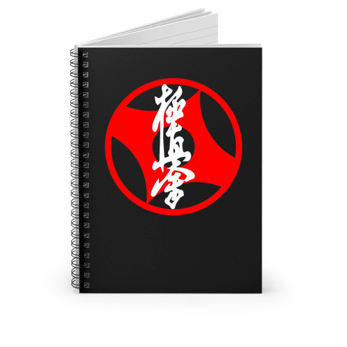 Masutatsu Oyama Kyokushin Karate Kanji Logo Spiral Notebook