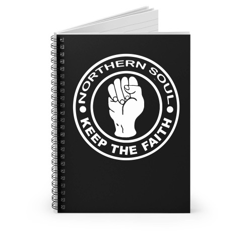 Northern Soul Keep The Faith 60S Music Inspired Spiral Notebook