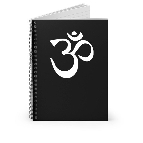 Ohm Om Symbol Mandala Spiral Notebook